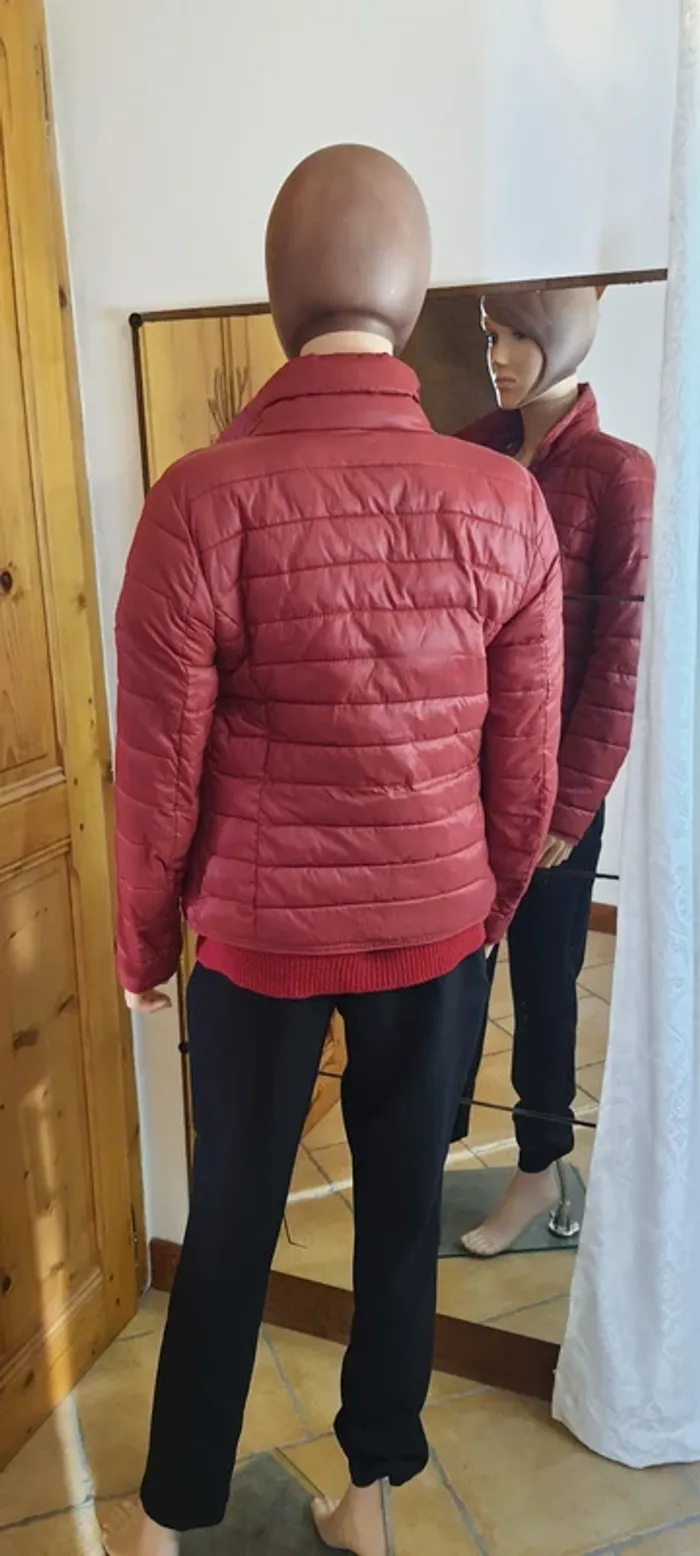 Doudoune femme rouge "Only" taille S - photo numéro 3