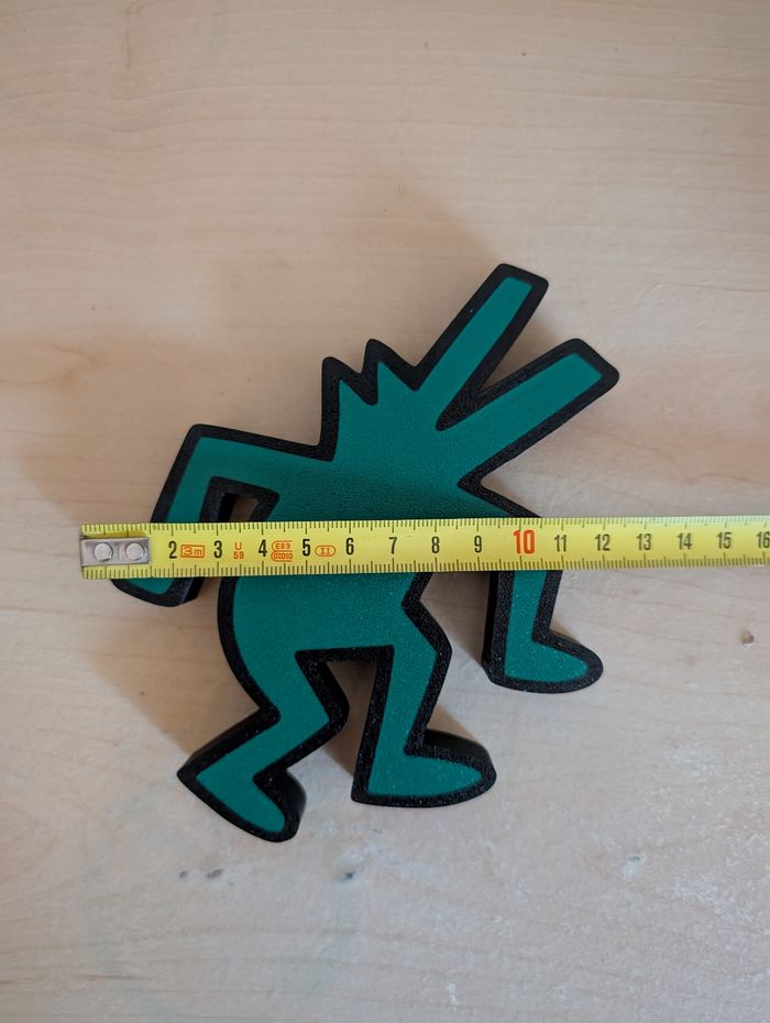 Bibelot mini enseigne statuette Keith Haring crocodile - photo numéro 3