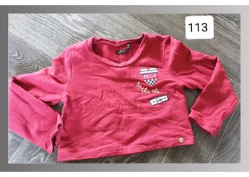 sweat fille bordeaux IKKS 4 ans