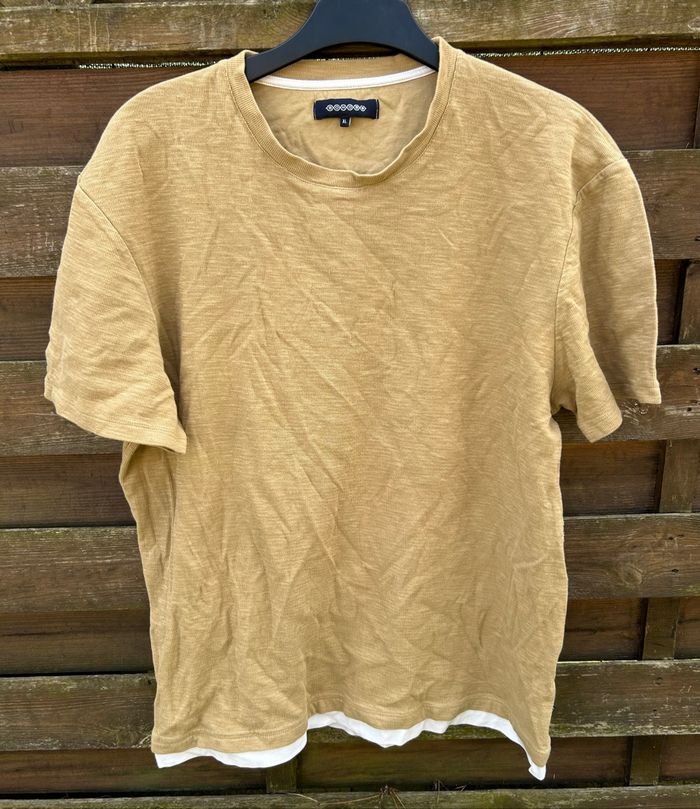 T-shirt marron clair