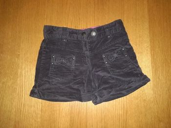 Short hiver velours violet orchestra 8 ans