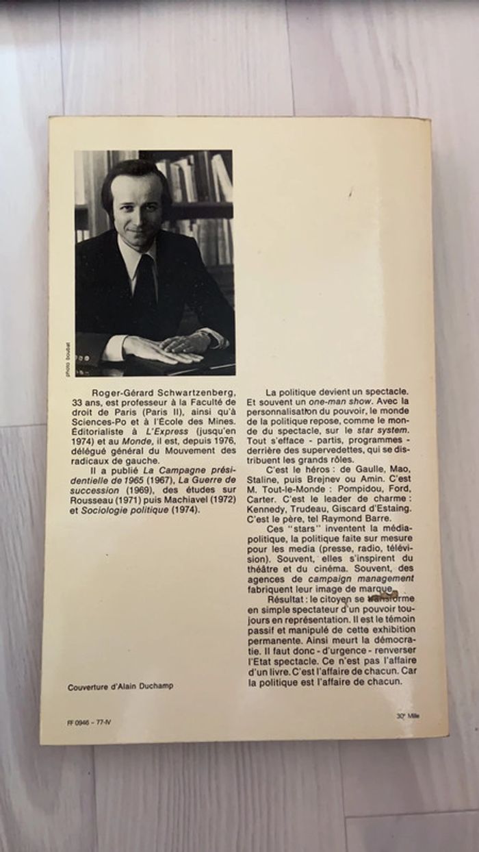L’état spectacle essai sur et contre le star system en politique - photo numéro 2