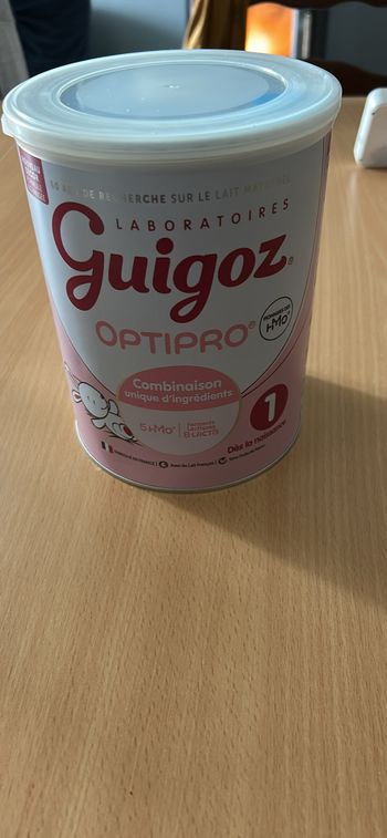 Lait bébé guigoz 