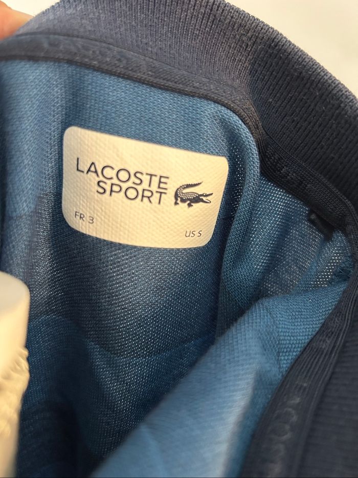 Polo sport Lacoste bleu - photo numéro 7