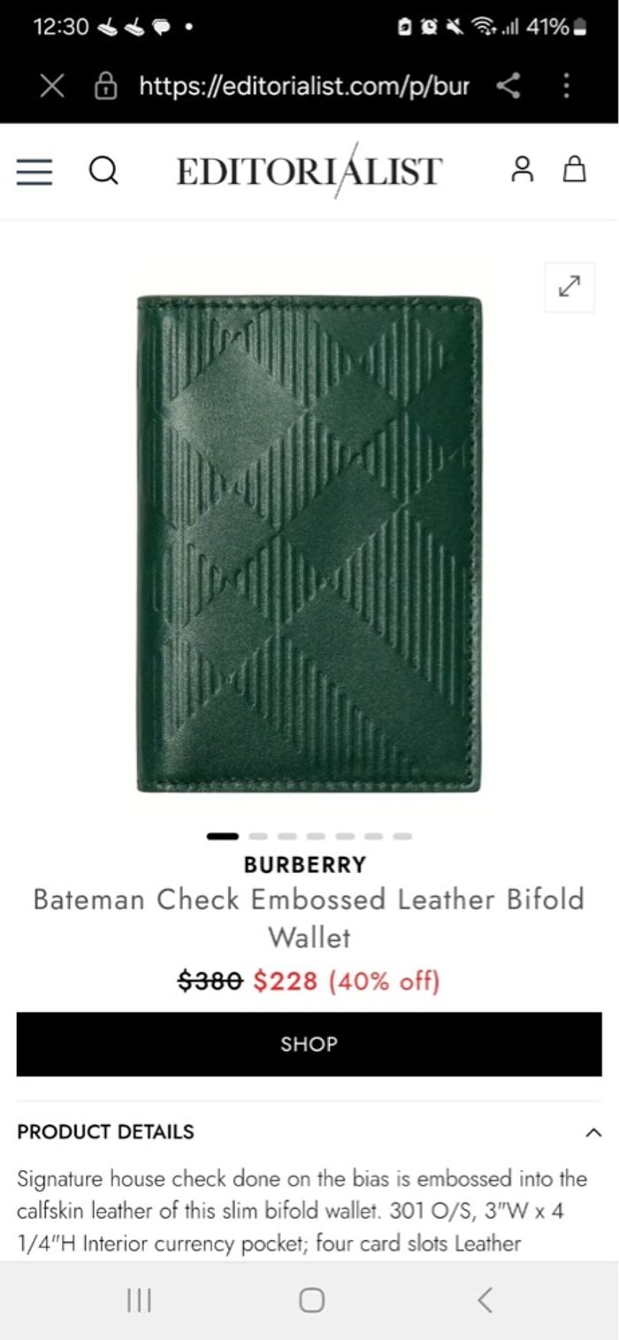 Portefeuille Burberry - photo numéro 2