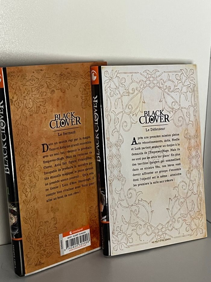 Lot de 2 mangas Black clover tome 1 et 2 - photo numéro 2
