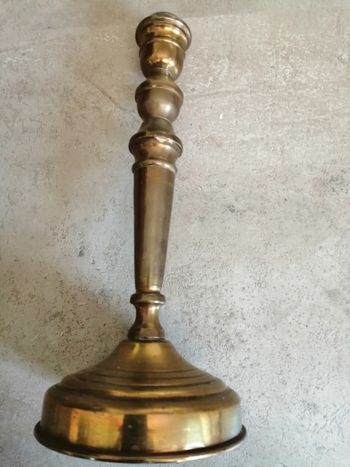 chandelier et bougeoir laiton doré