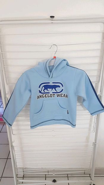 Sweat capuche  bleu 4 ans
