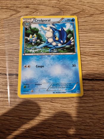 Carte pokémon croâporal 21/30 année 2016