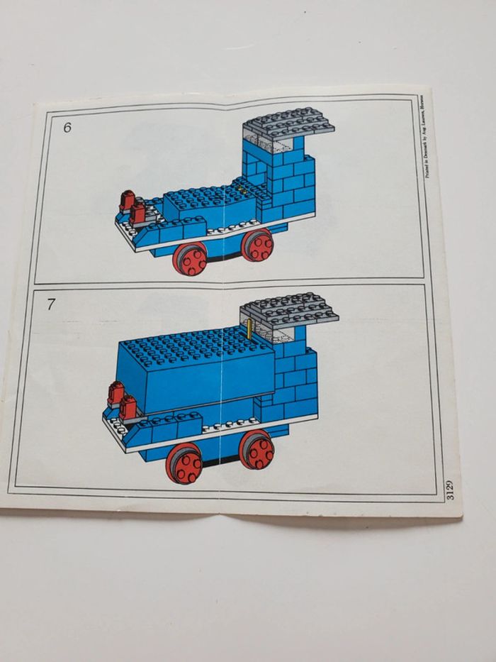 Lot de 6 anciens documents dont notices train Lego vintage - photo numéro 4