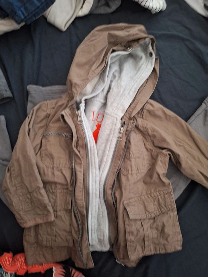Veste à capuche double