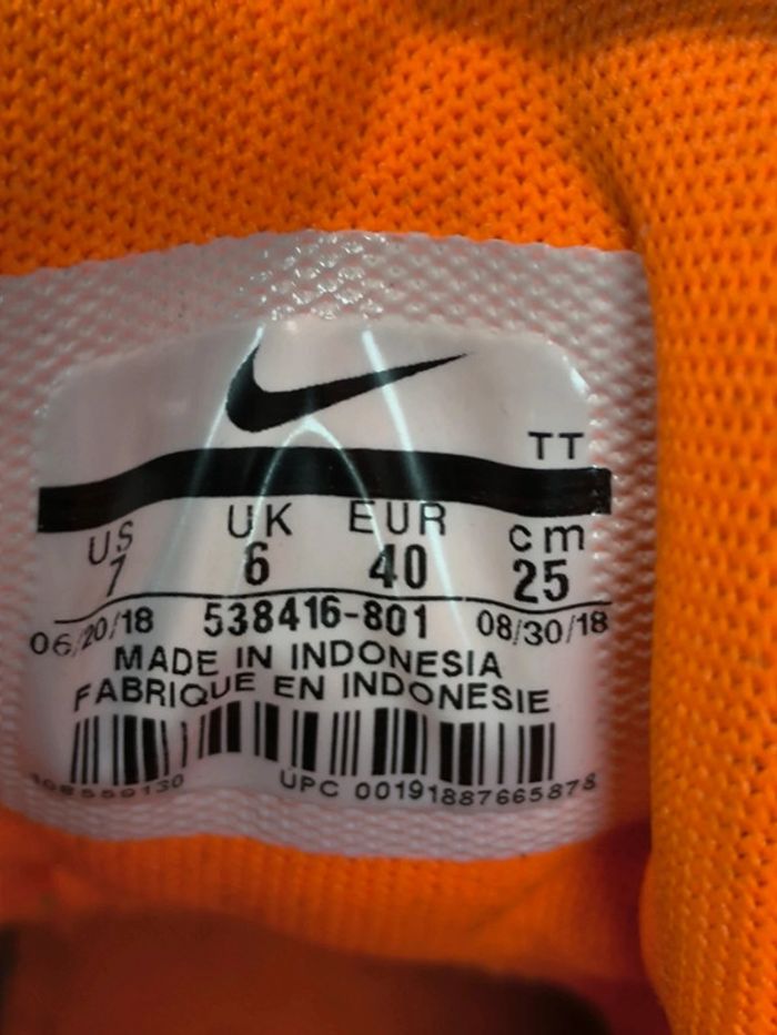 Baskets Nike air max 95 total orange overbranding pointure 40 neuves - photo numéro 7