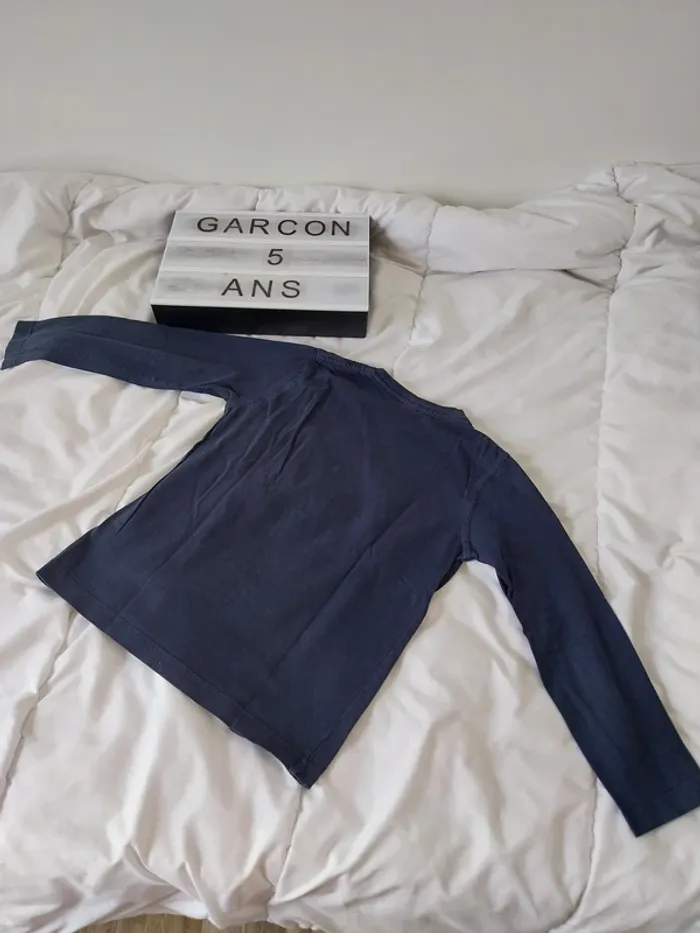 Tee-shirt manche longue garçon 5-6 ans Zara kids - photo numéro 2