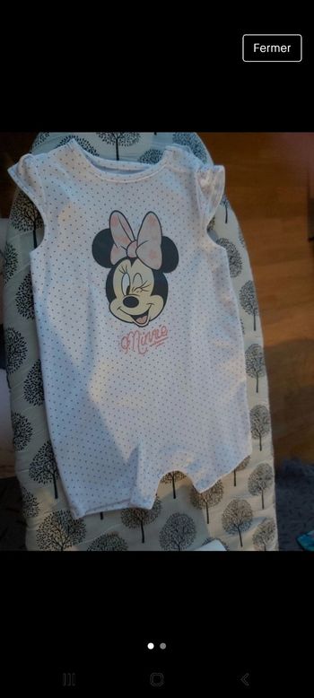 Combishort disney minnie taille 3mois 62cm c&a