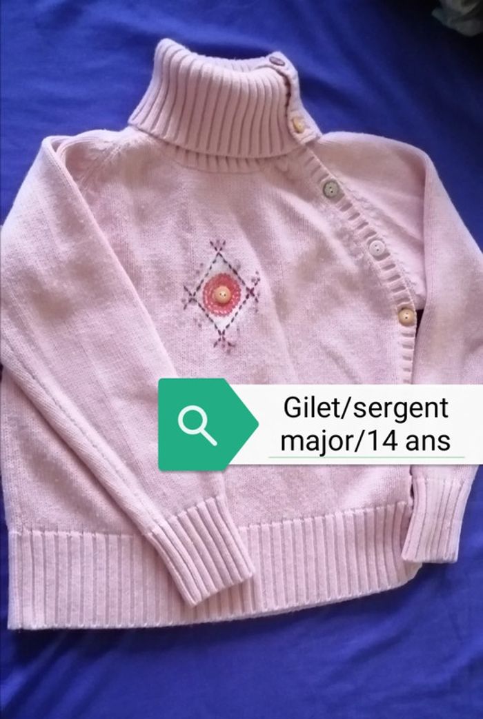 Gilet chaud col montant sergent major