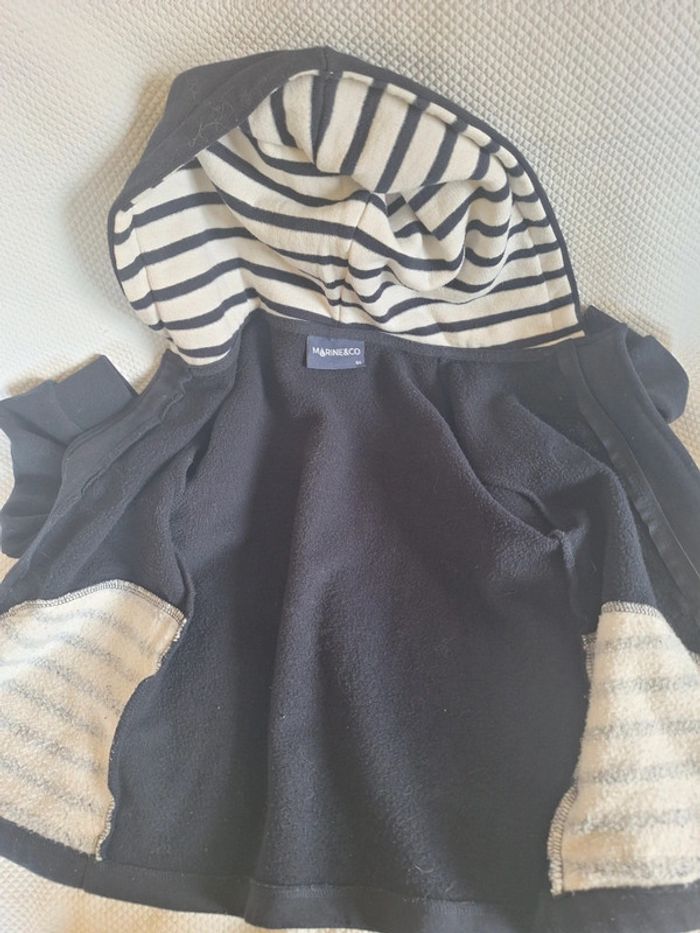 Veste/blouson à capuche garçon 6 ans molleton (style marin) - photo numéro 2