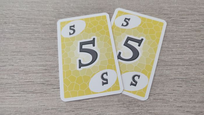 Lot x2 carte numéro 5 n°5 pièce détachée Skyjo jeu de société #E15