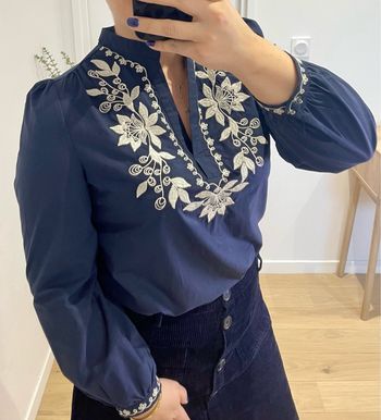 Blouse bleu 
