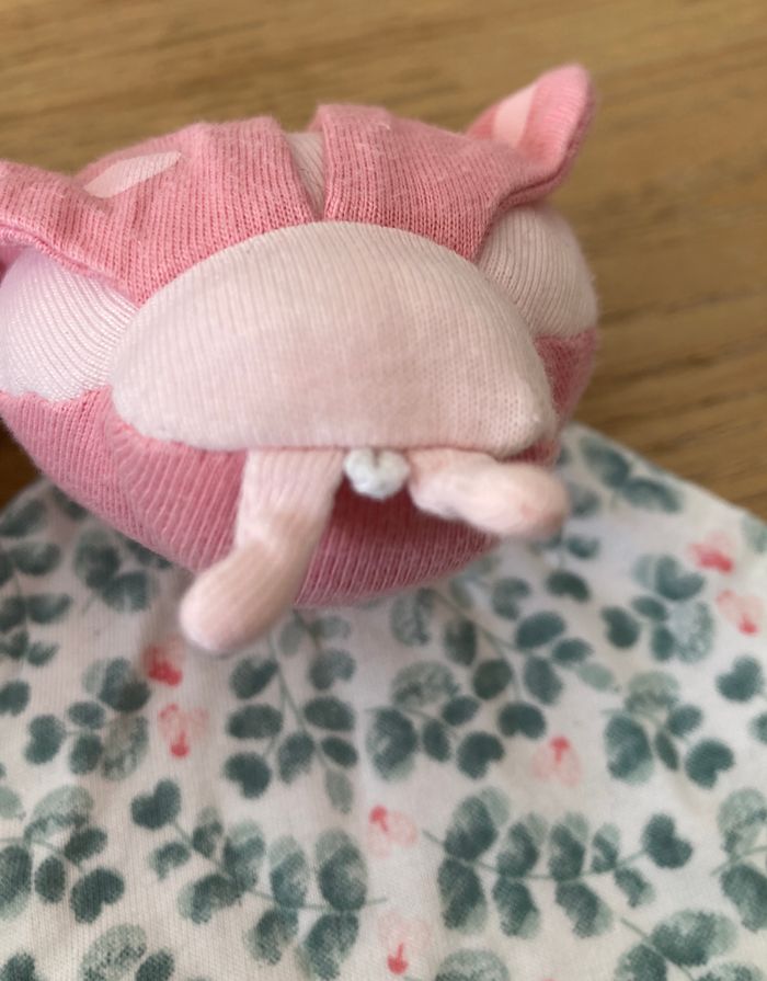 doudou coccinelle imprimé feuillage - photo numéro 4