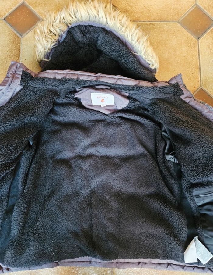 Doudoune grise à capuche taille M - photo numéro 2