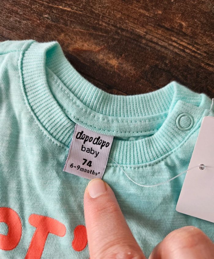 Ensemble short et t-shirt bébé garçon 12mois - photo numéro 3