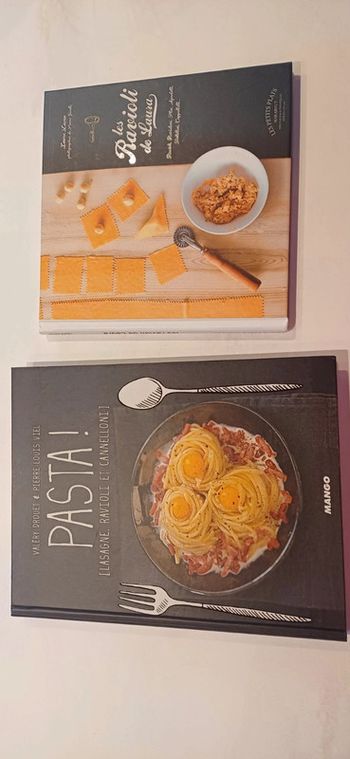 Lot 2 livres de recettes pour faire des pâtes
