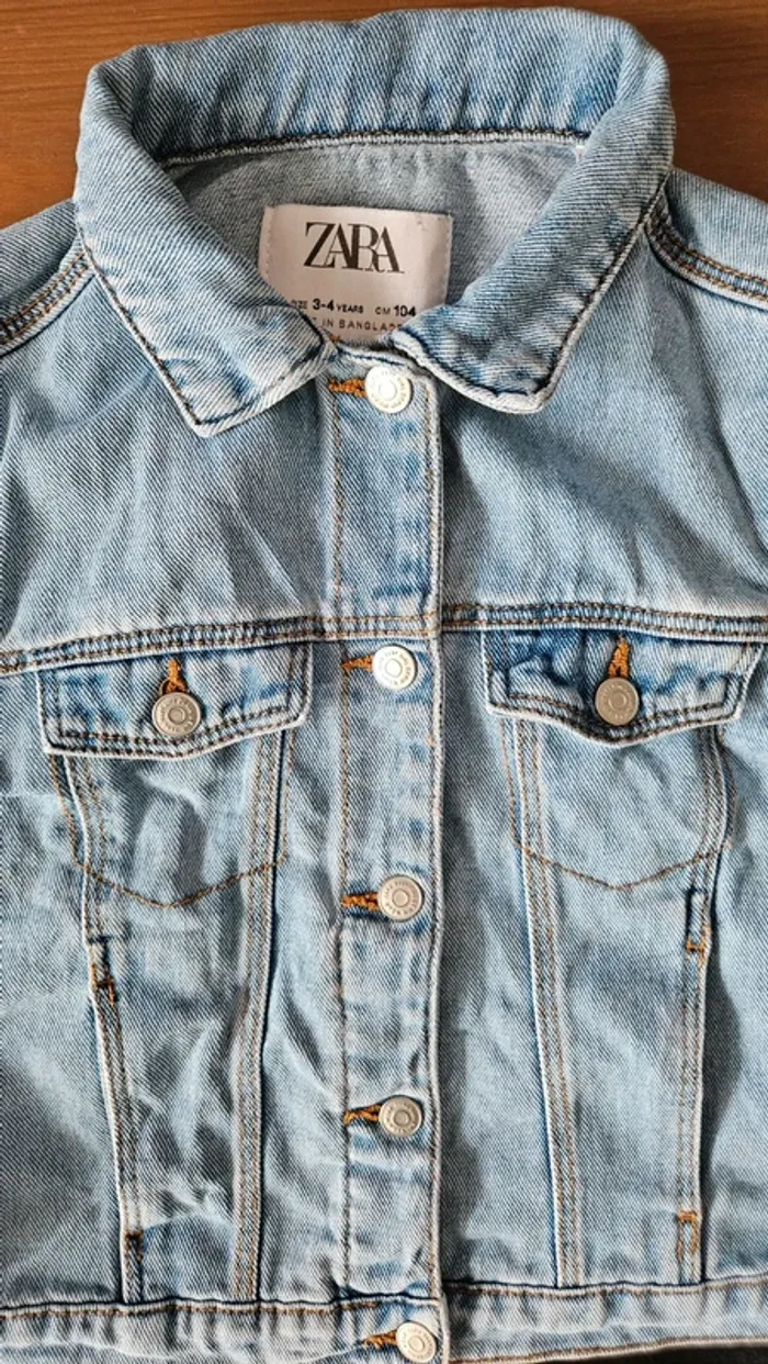 Veste en jean taille 3-4 ans - photo numéro 3