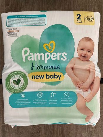 Couches Pampers Harmonie Taille 2