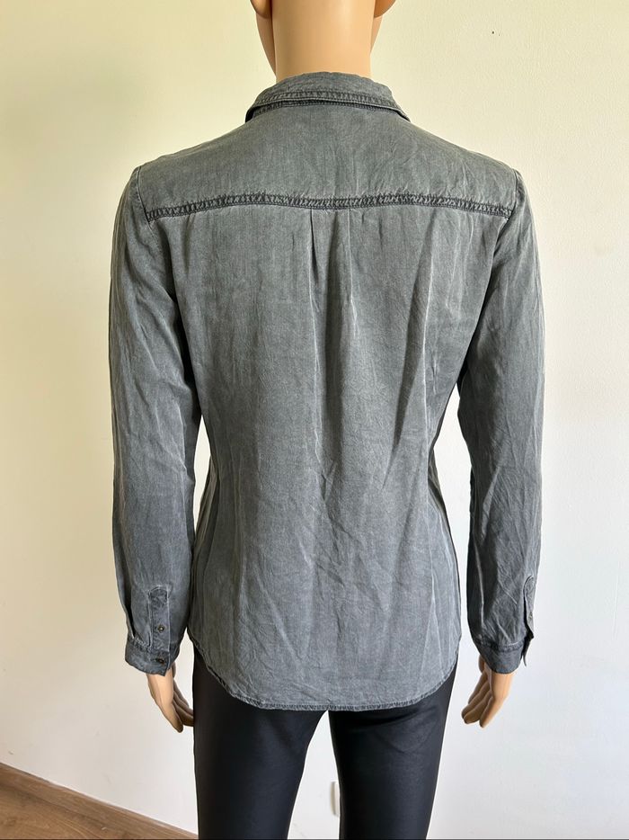 Chemise grise à manches longues Esprit taille française 34 TBE - photo numéro 5