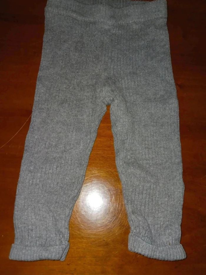 Legging gris 12 mois tex baby