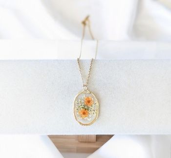 Collier fleurs séchées 