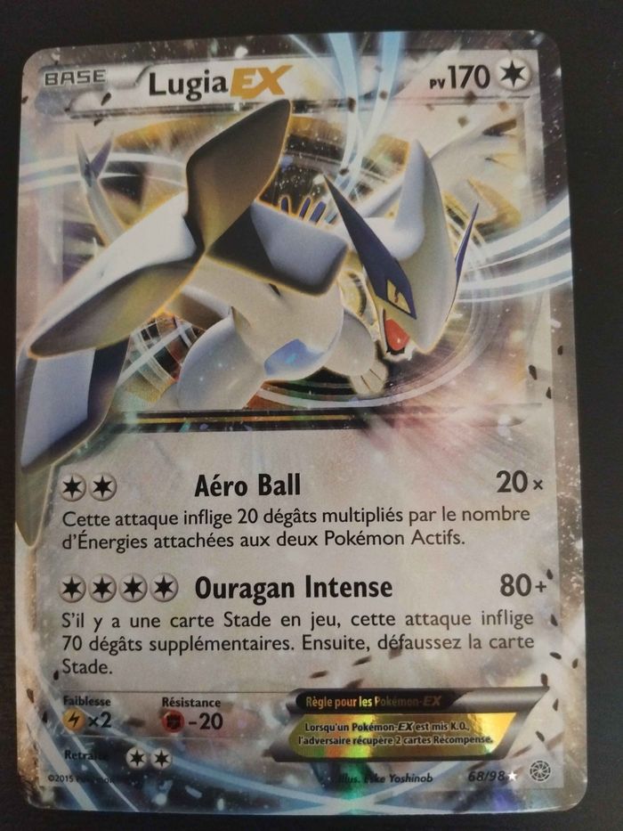 Lot de 4 cartes ultra rares : Kyurem ex, Lugia ex,  Giratina ex, Ectoplasma ex - photo numéro 6