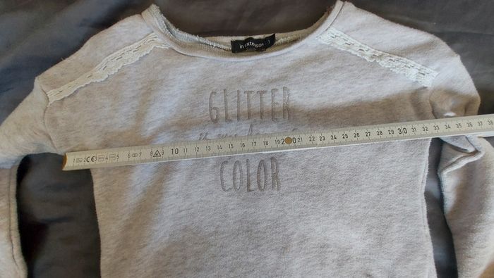 Sweat gris dentelle - photo numéro 5