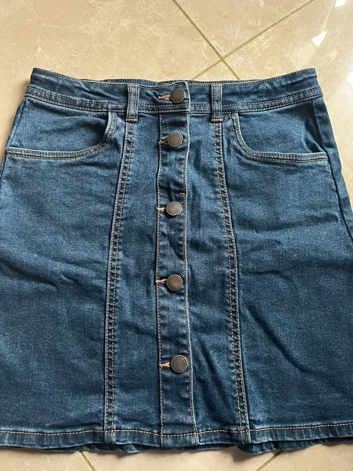 Jupe courte en jean