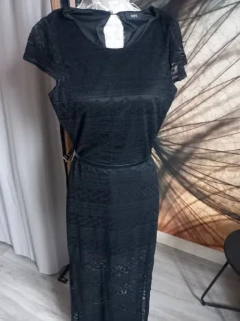 Robe longue dentelle