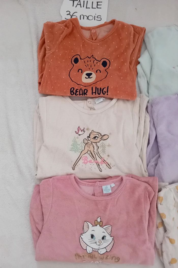 Lot de 6 grenouillères taille 36 mois - photo numéro 2