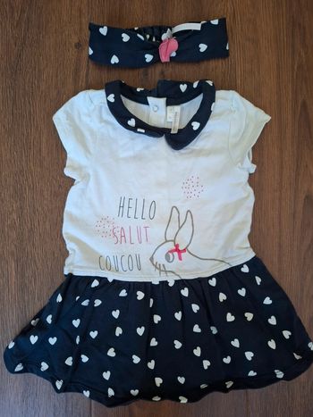 Robe et bandeau assorti