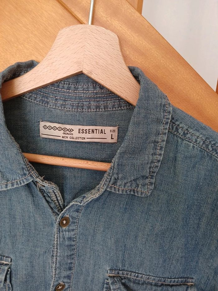 Chemise jeans pour homme Taille L 🌿🌈 - photo numéro 5