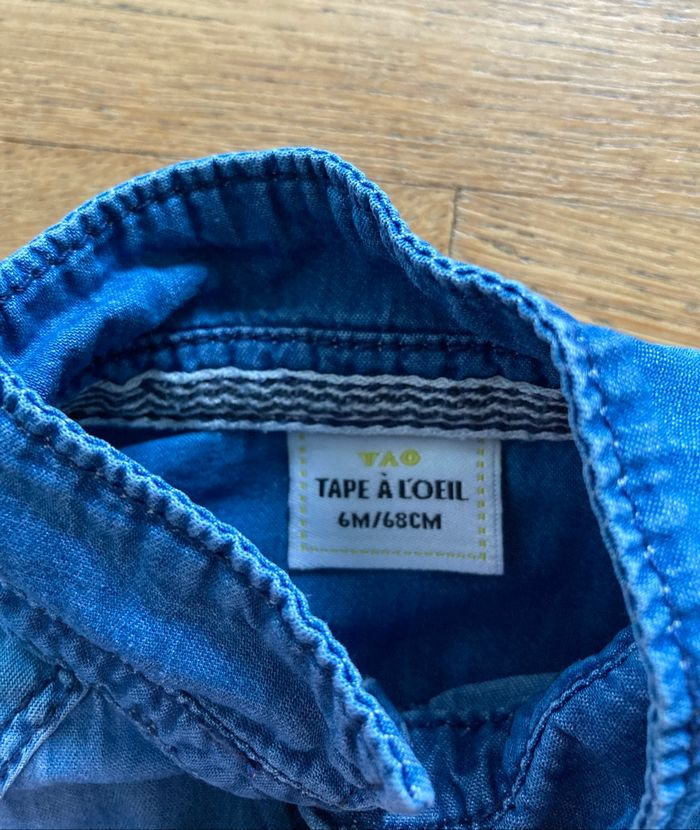 Chemise en jean tape à l’œil 6 mois - photo numéro 5