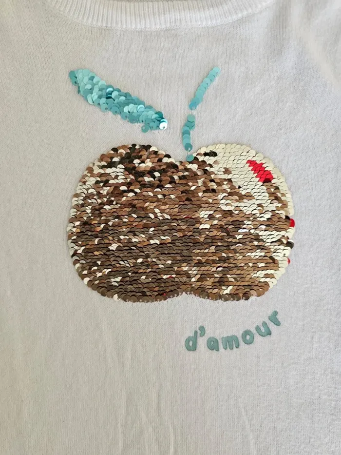 Pull en maille 14 ans fille verbaudet sequins - photo numéro 7