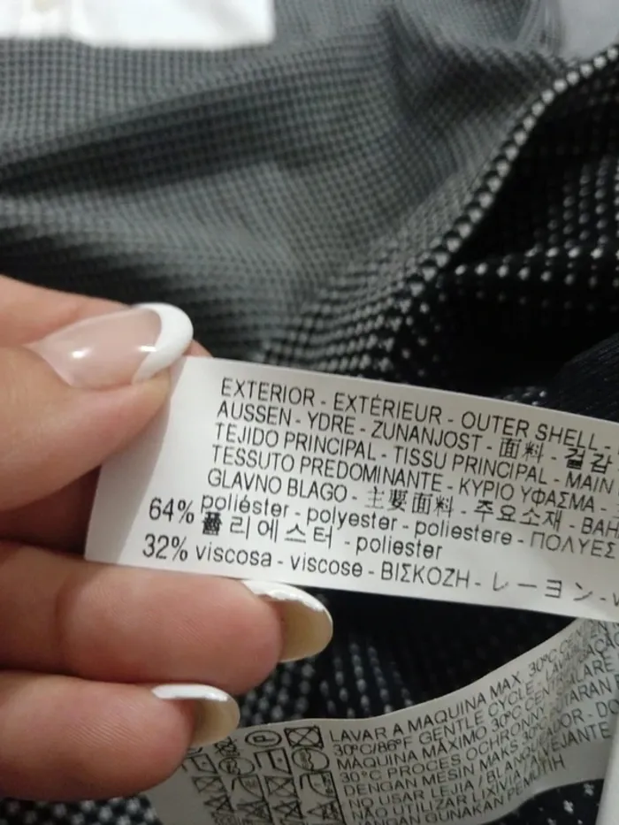 C65 robe noir/blanc Zara M - photo numéro 4