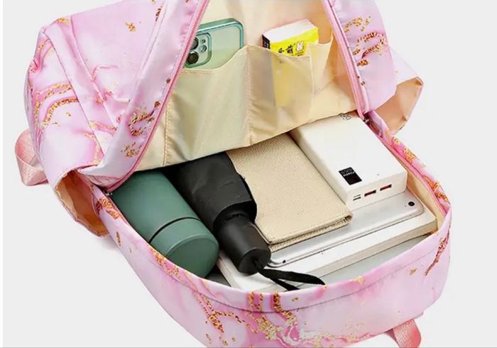 Ensemble sac à dos grande capacité 3 pièces Stitch sac à dos, sac à collations et plumier assortis NEUF - photo numéro 9