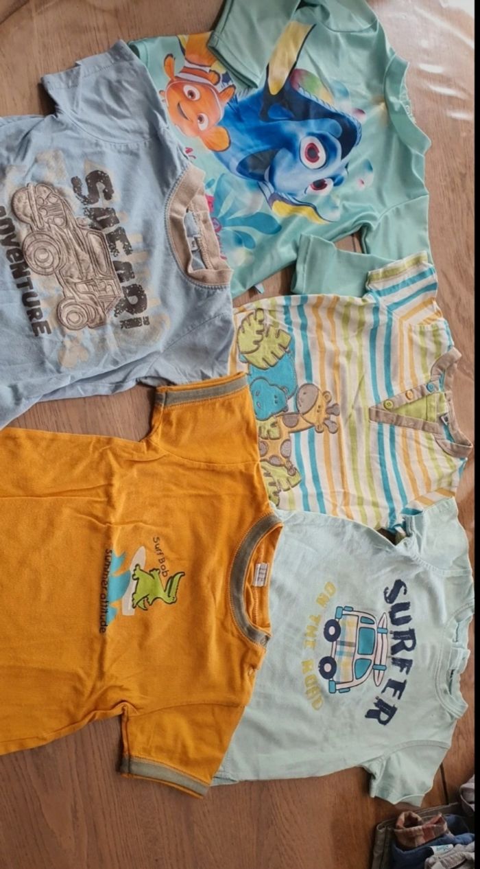 Lot 4 Tee-shirt bébé garçon 18mois