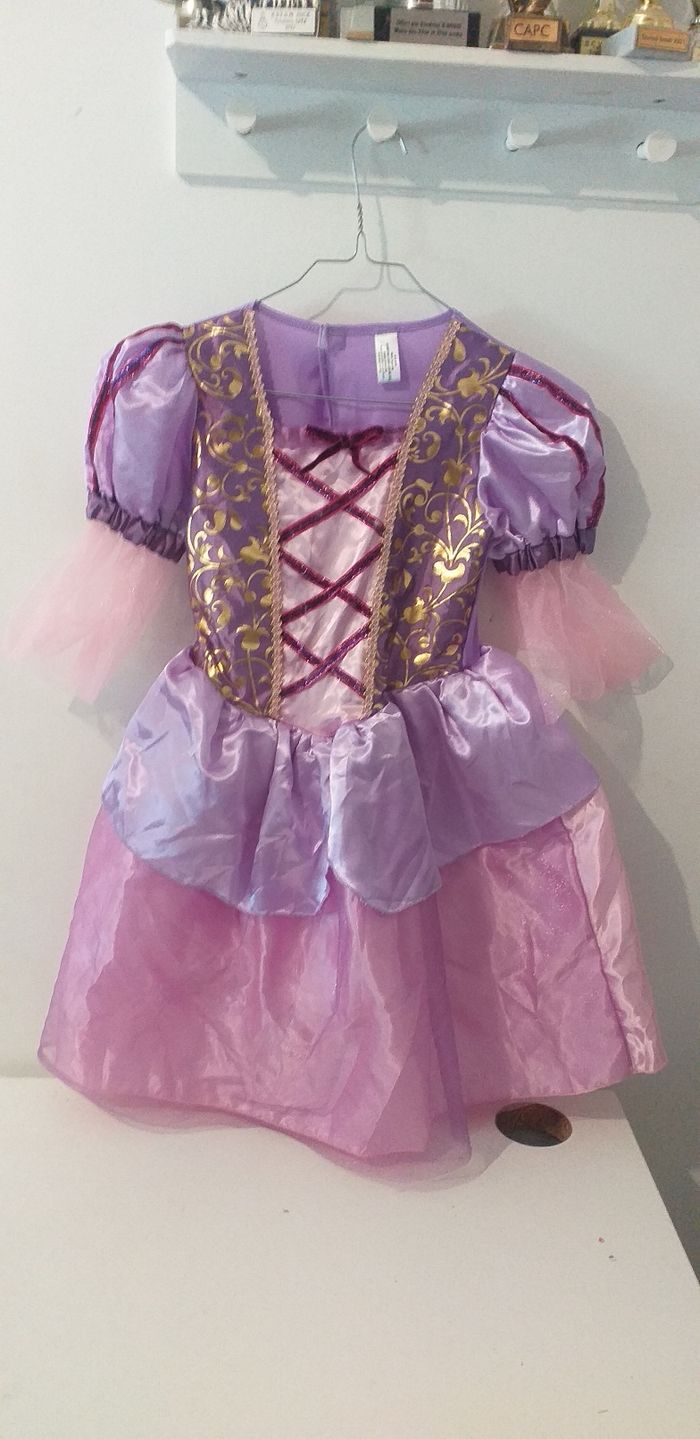 Déguisement Raiponce taille 6/ 8 ans - photo numéro 2
