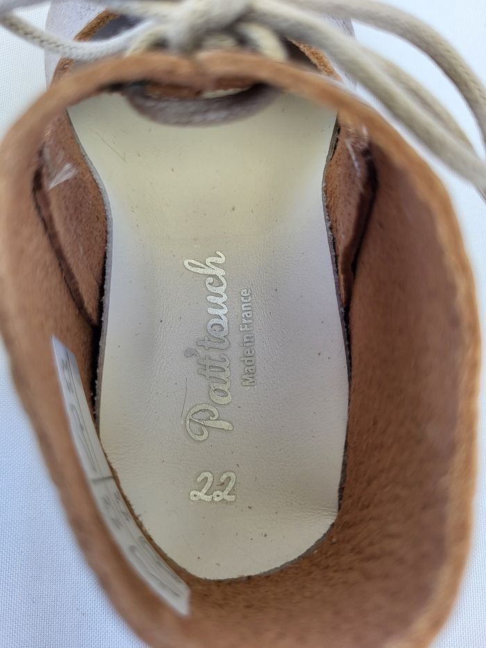Chaussures charles IX bébé en cuir bronze Point  22 Made in 🇨🇵 - photo numéro 3