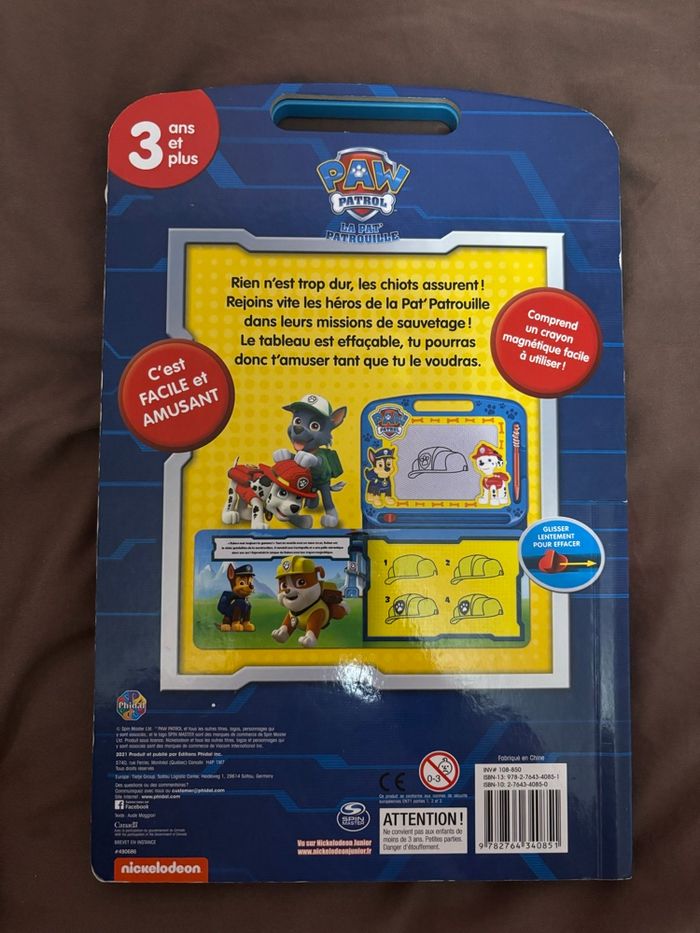 Tableau et crayon magnétiques pat patrouille - photo numéro 3