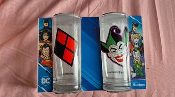 Verre Harley Queen et Joker
