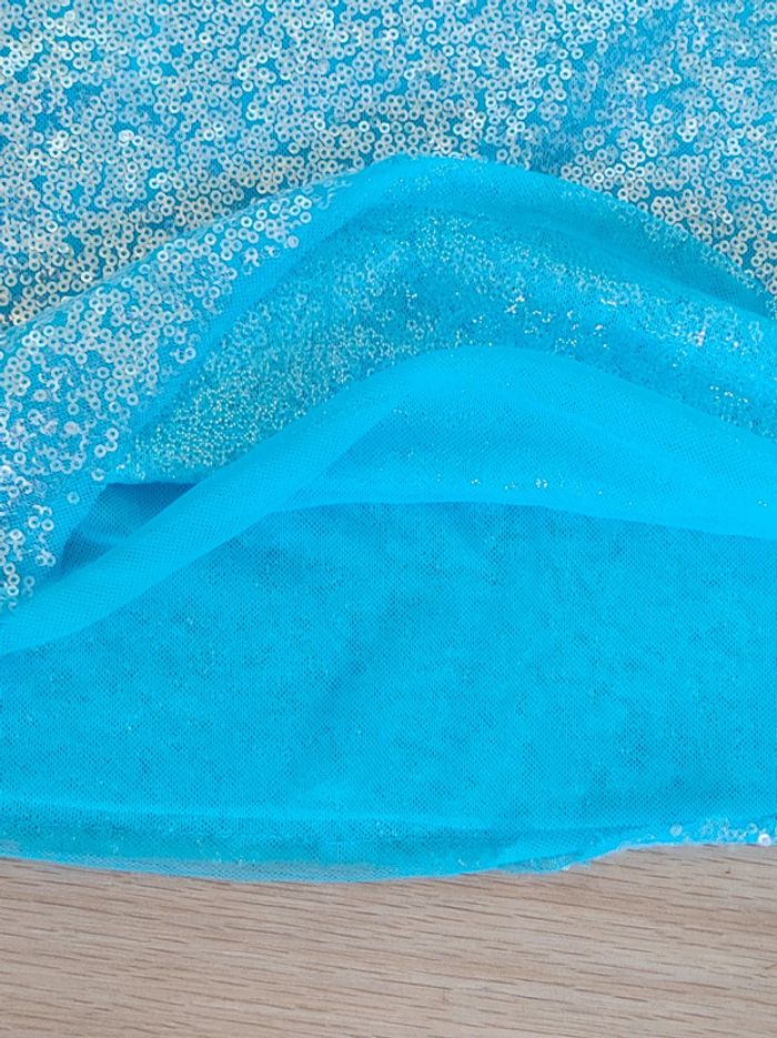 Mini jupe sequin bleu lagon / MNG - 36/S - photo numéro 7