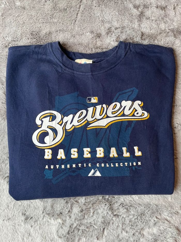 Sweat Baseball Américain Brewers taille XL