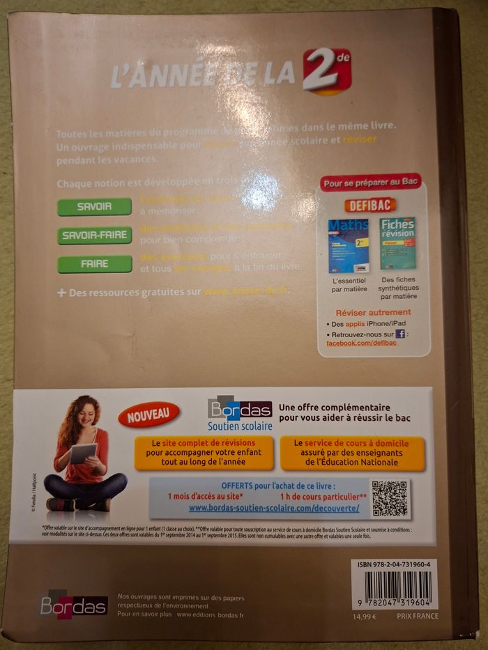 Livre l'année de la Seconde - photo numéro 2